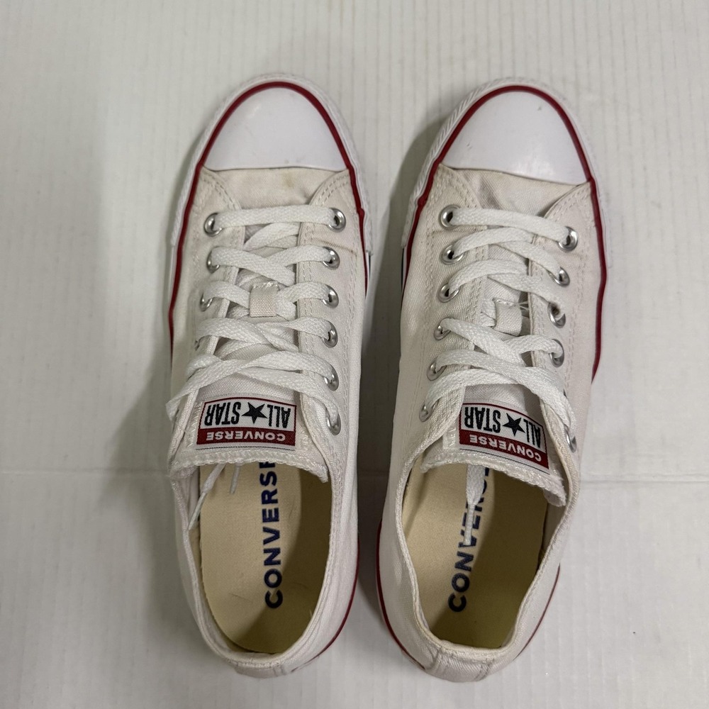 Converse Chuck Taylor All Star Shoes Mens 7 Womens 9 White Canvas Sneakers M7652 - Picture 3 of 8